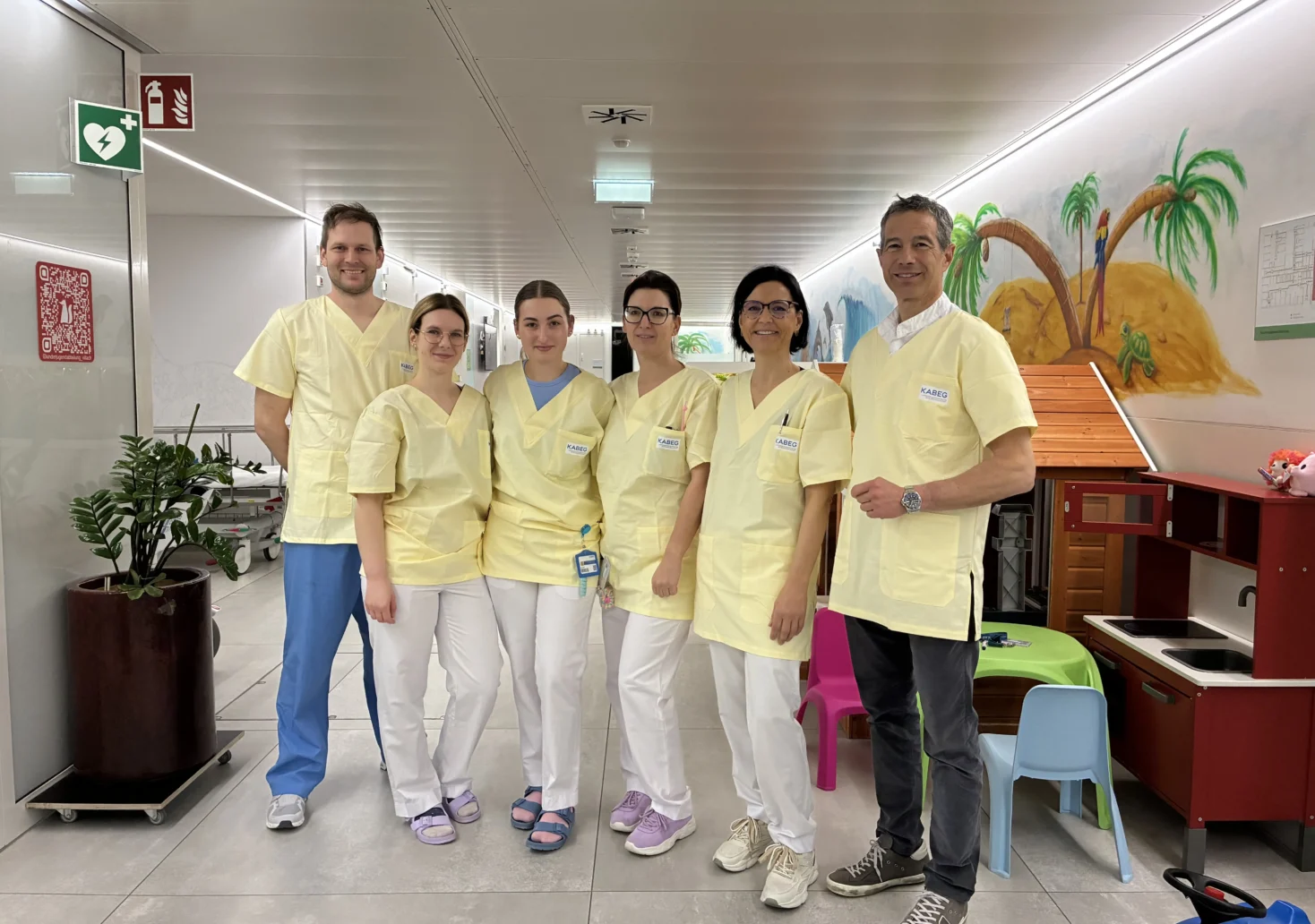 Das Bild auf 5min.at zeigt das Team im LKH Villach.