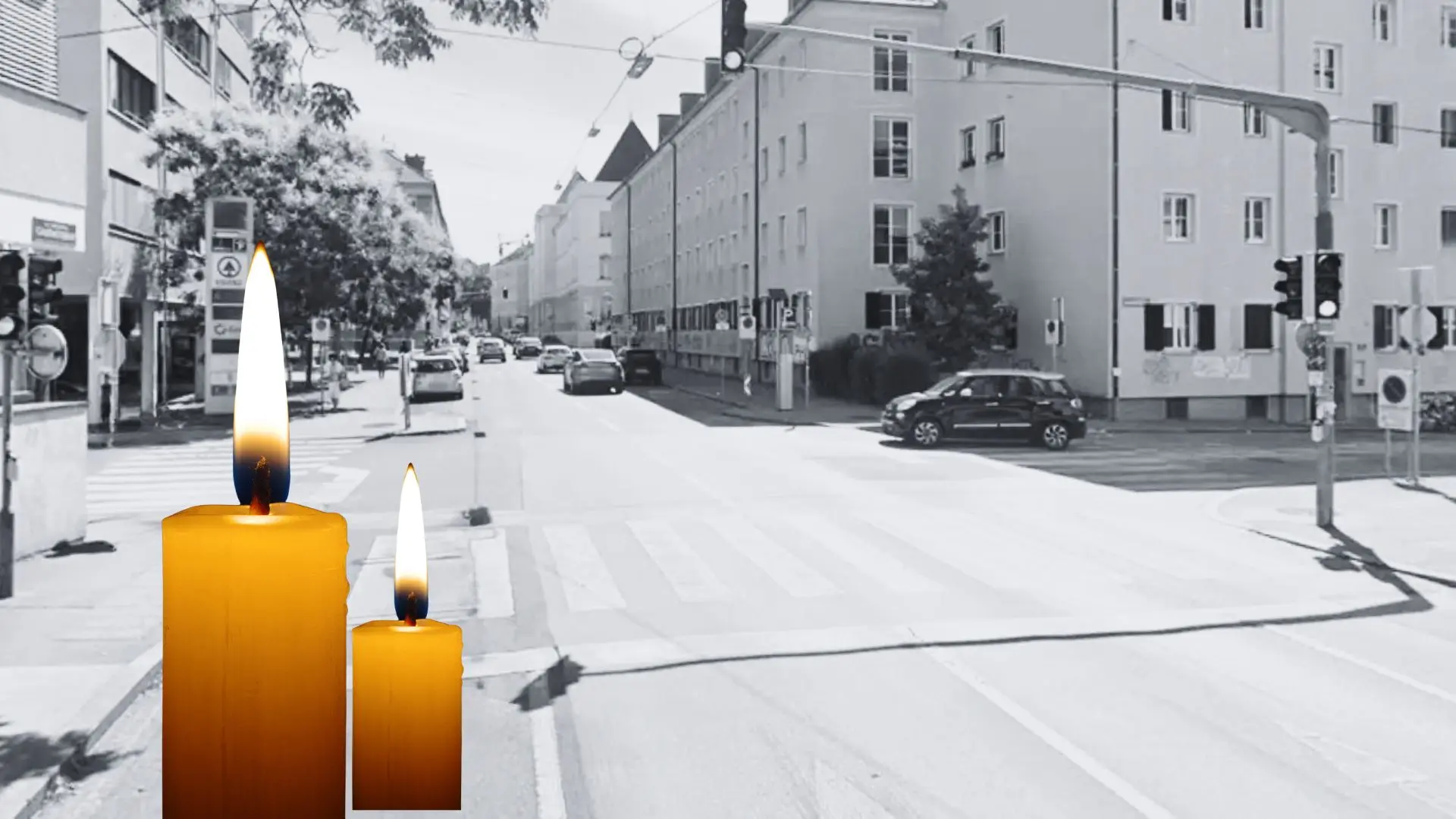 Auf dem Foto von www.5min.at sieht man die Grazbachgasse in Graz und einen Todesfall.