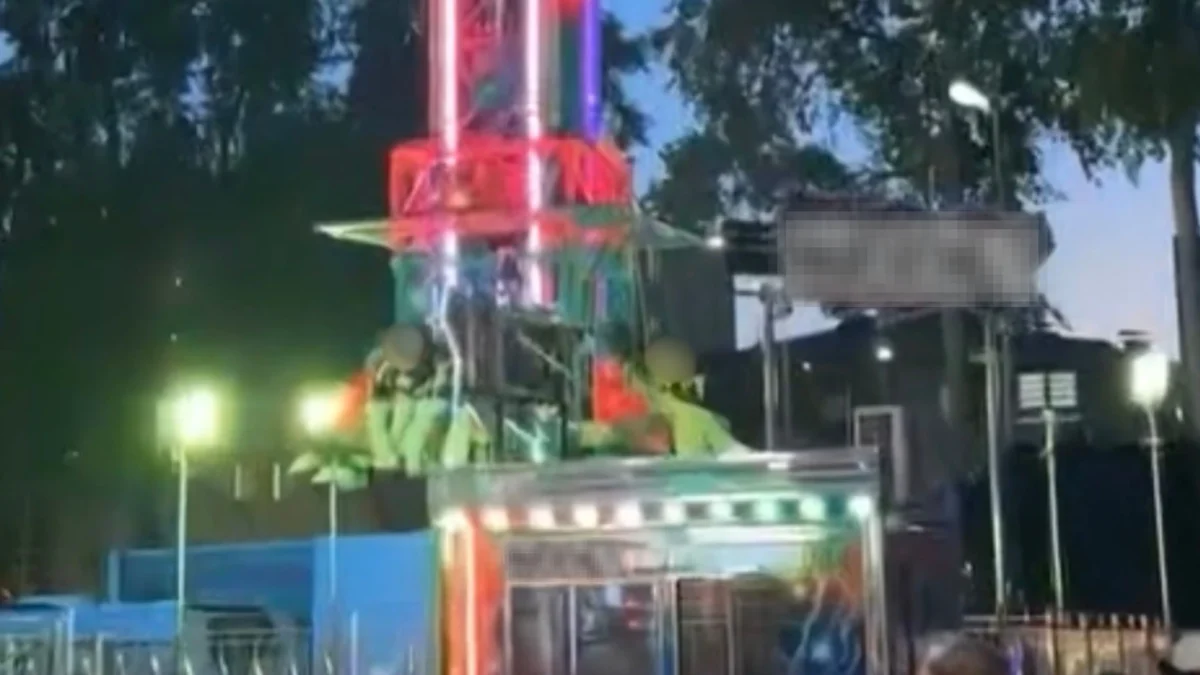 Das Bild auf 5min.at zeigt ein Fahrgeschäft im Gaudepark in Klagenfurt.