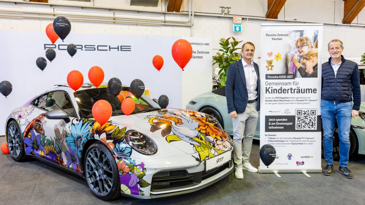 Das Bild auf 5min.at zeigt einen Porsche.