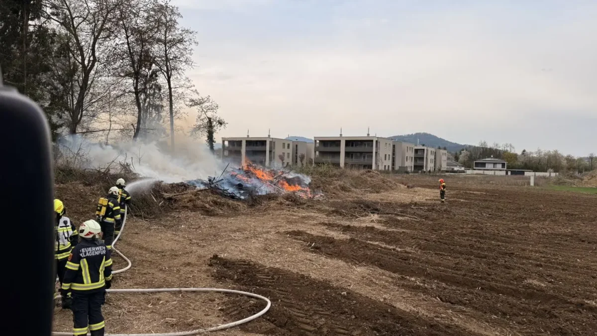 Das Bild auf 5min.at zeigt einen Feuerwehreinsatz in Klagenfurt.