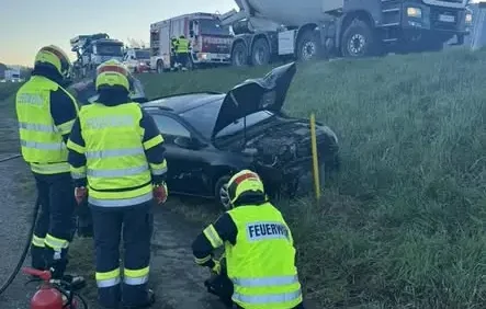 Das Bild auf www.5min.at zeigt einen Unfall in Kärnten.