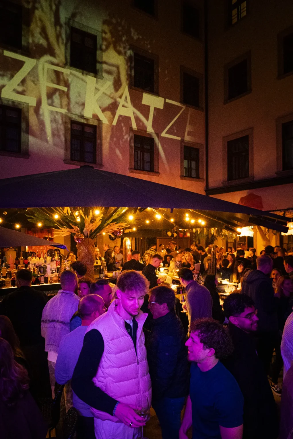 Foto auf 5min.at zeigt das Katze Katze-Opening in Graz.