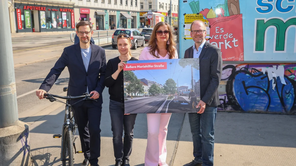 Die klimafitte Mariahilfer Straße wächst weiter – Baustart für den zweiten Abschnitt.