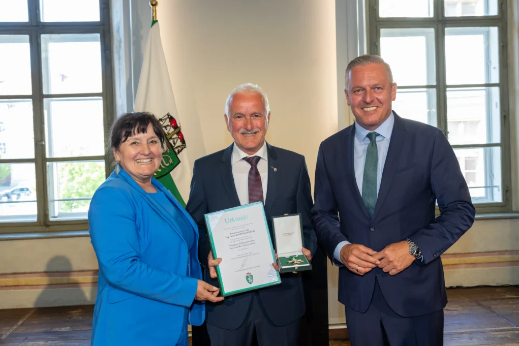 Altbürgermeister Alois Doppelhofer: ausgezeichnet mit dem Goldenen Ehrenzeichen des Landes Steiermark.