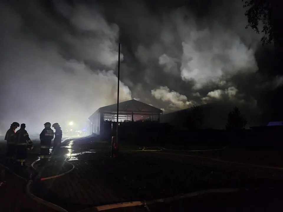 Foto in Beitrag von 5min.at zeigt den Brandeinsatz in Hollenstein und die starke Rauchentwicklung.