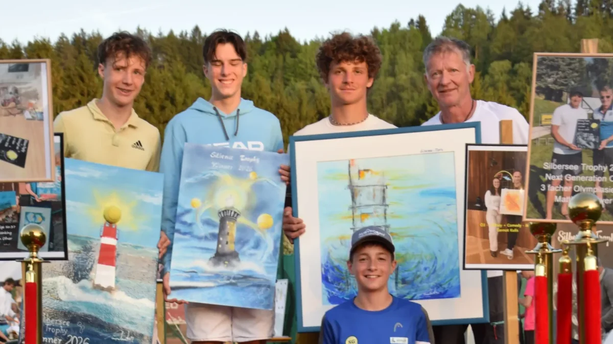 Das Bild auf 5min.at zeigt Teilnehmer der Silbersee Tennis Trophy.