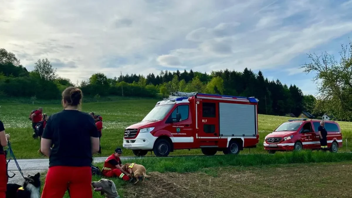 Das Bild auf 5min.at zeigt eine Suchaktion nach einer Jugendlicher.