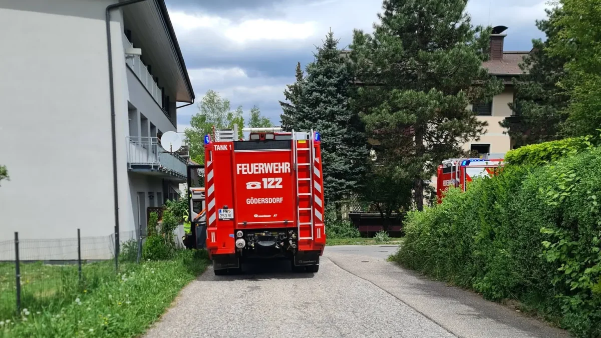 Das Bild zeigt einen Brandeinsatz in Latschach auf ww.5min.at.