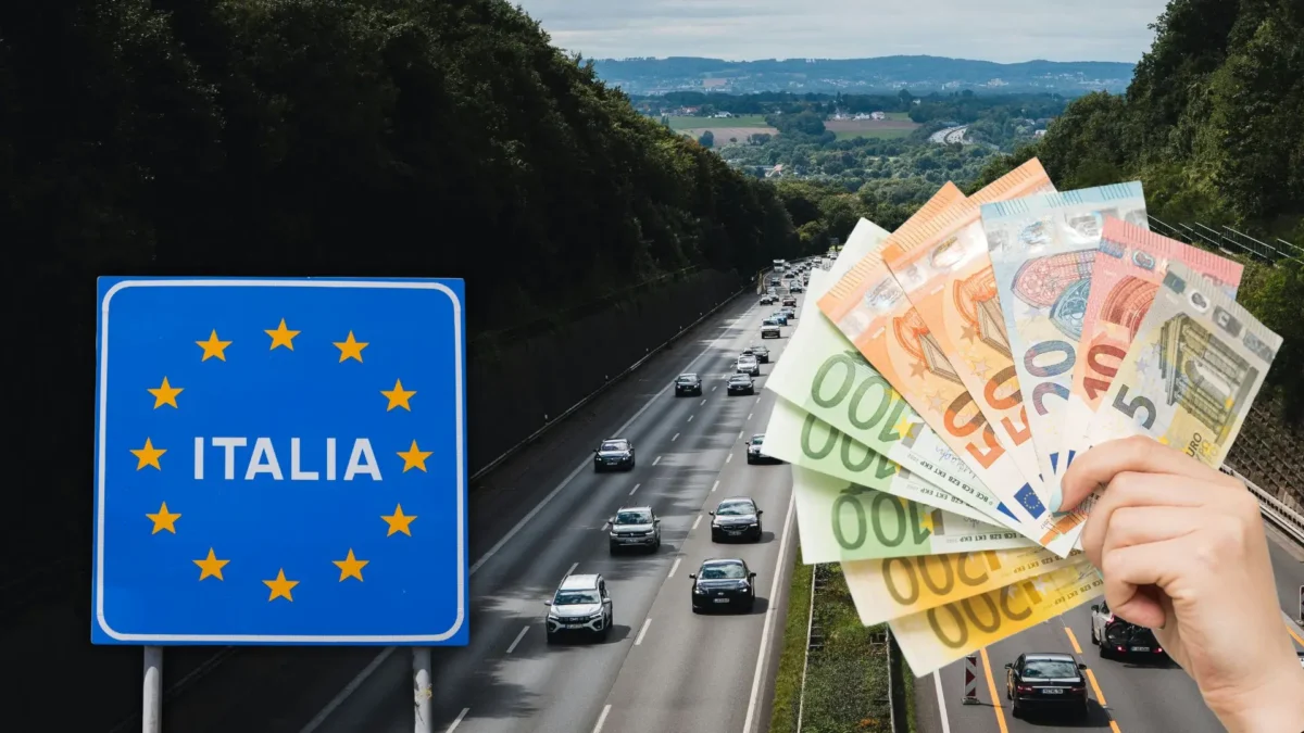 Das Bild auf www.5min.at zeigt eine Autobahn in Italien.