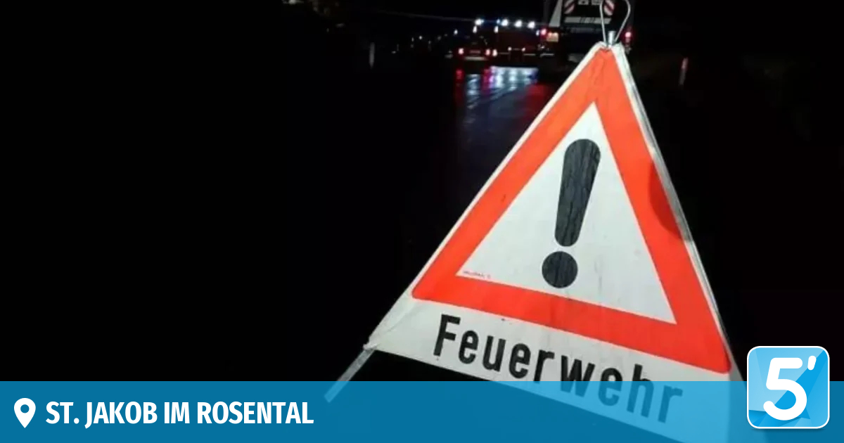 Verkehrsunfall in Villach-Land rief Florianis auf den Plan