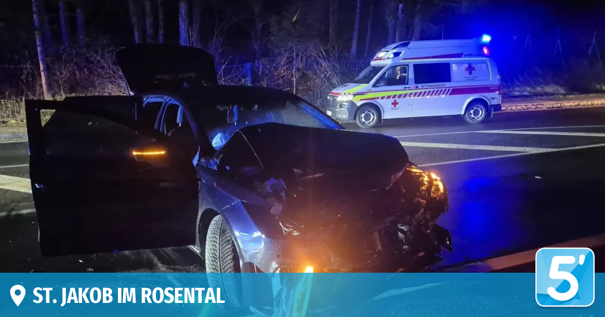 Verkehrsunfall in Villach-Land rief Florianis auf den Plan