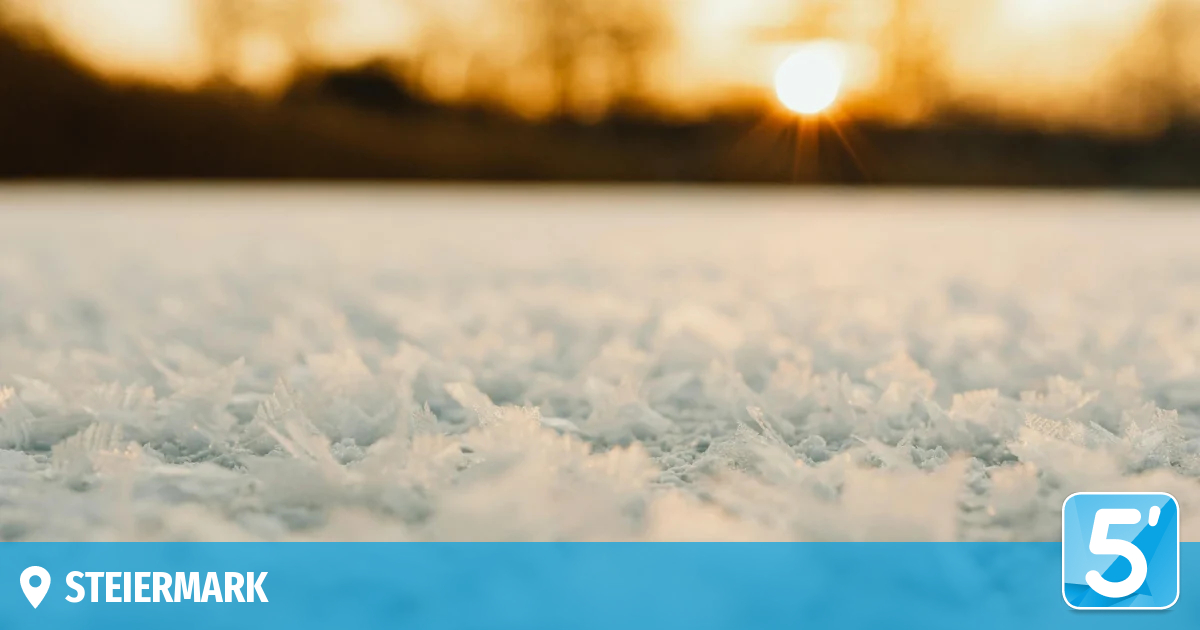 Schnee bis unter 1.000 Meter: Wetterumschwung in der Steiermark